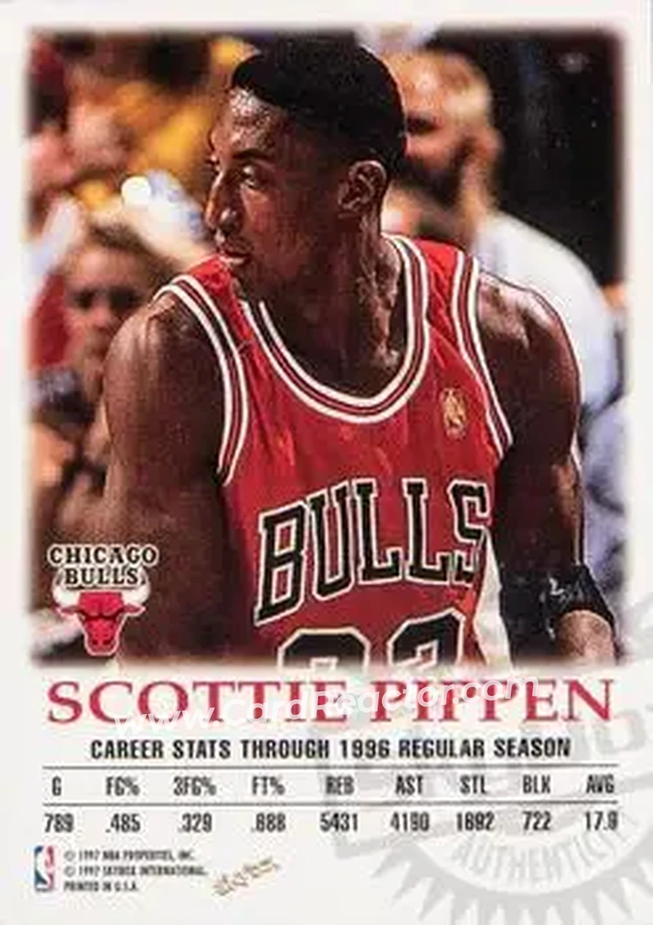 Back of Scottie Pippen