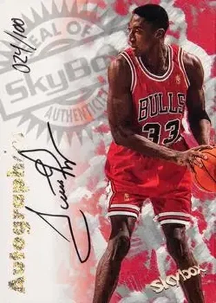 1997-98 SkyBox Premium #NNO Autographics Century Marks Scottie Pippen