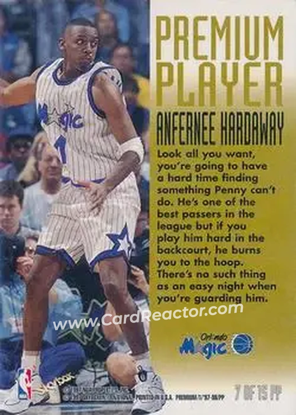Back of Anfernee Hardaway