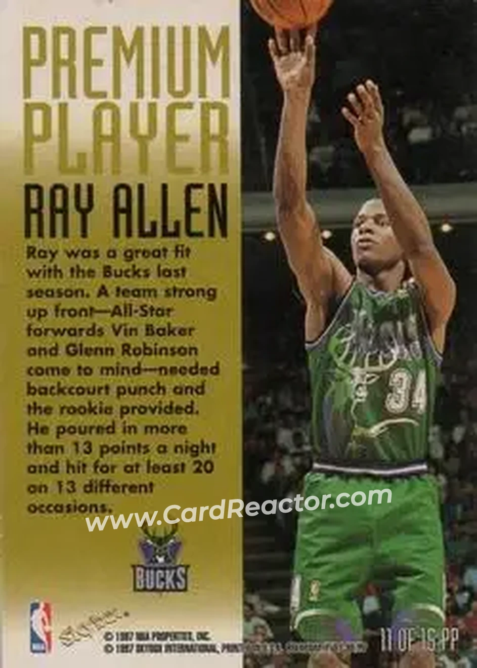 Back of Ray Allen