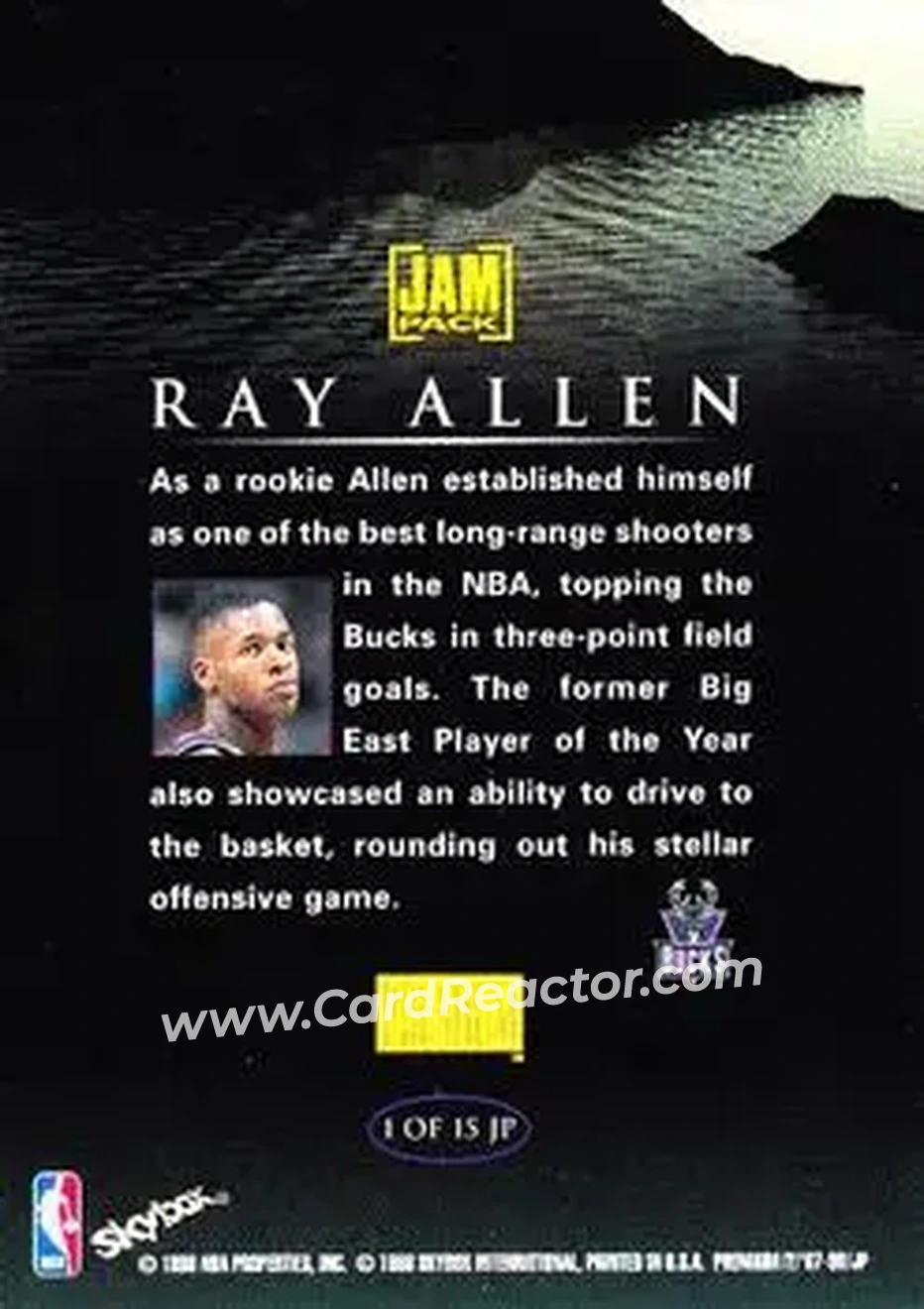 Back of Ray Allen