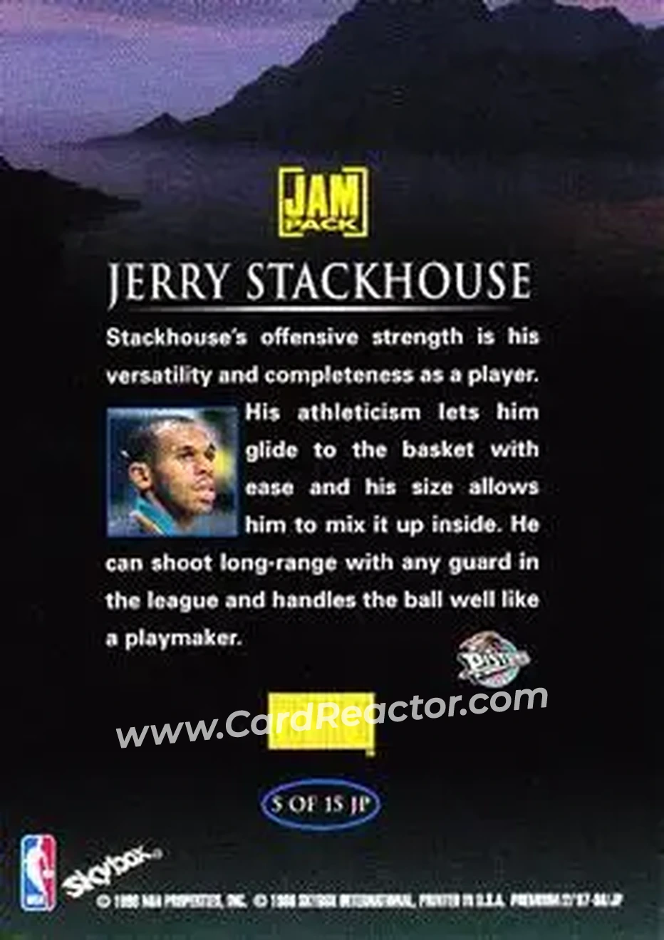 Back of Jerry Stackhouse