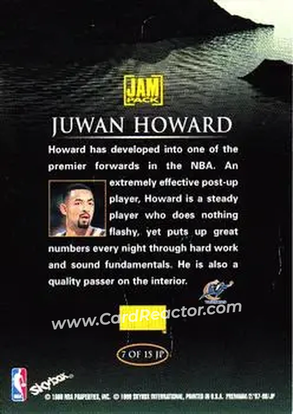 Back of Juwan Howard