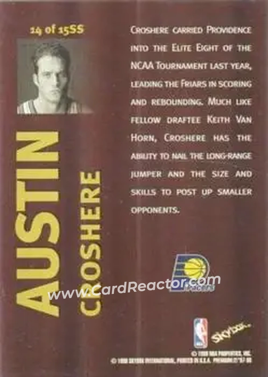 Back of Austin Croshere