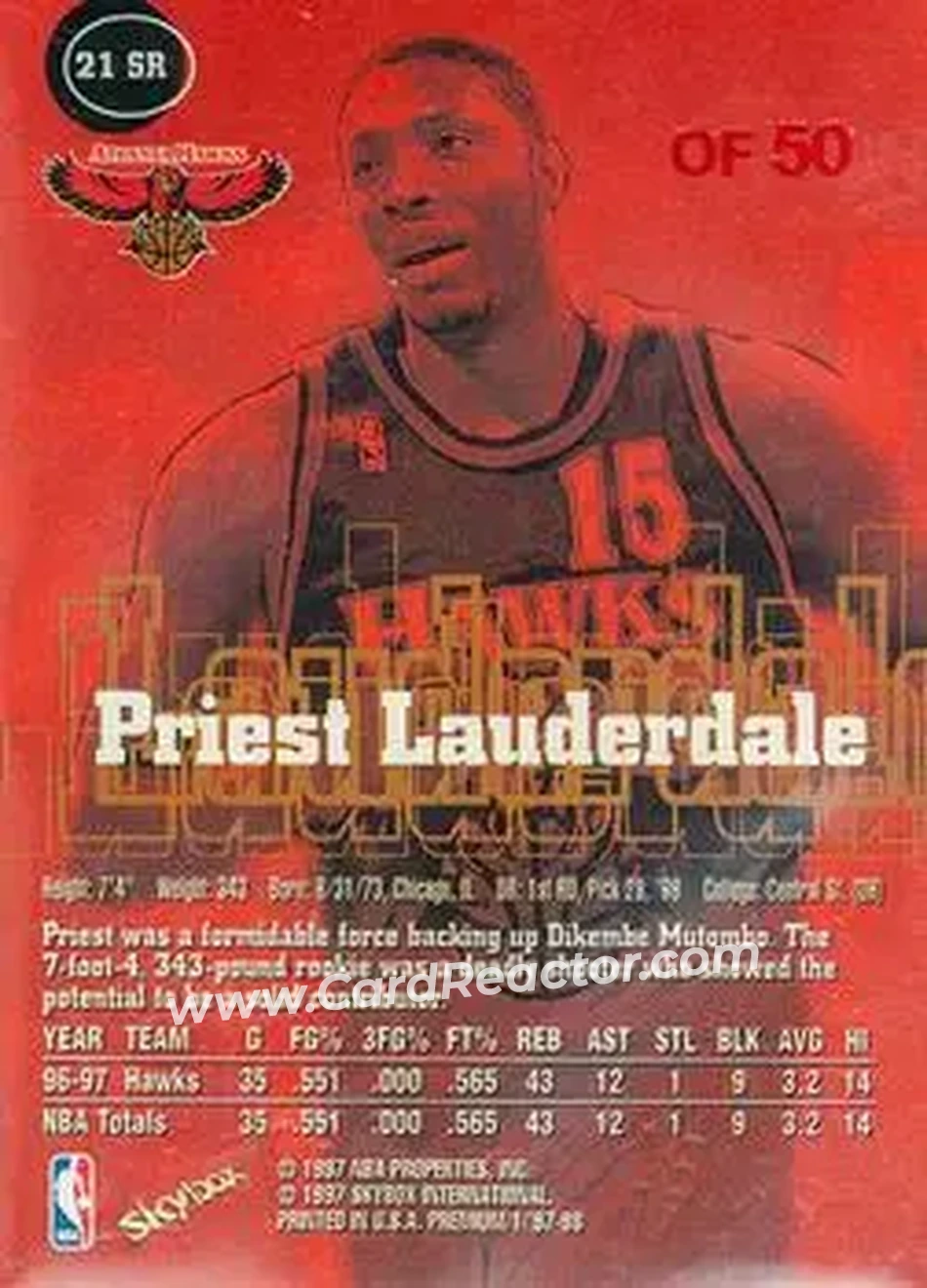 Back of Priest Lauderdale