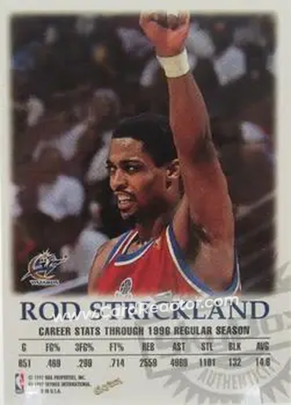 Back of Rod Strickland