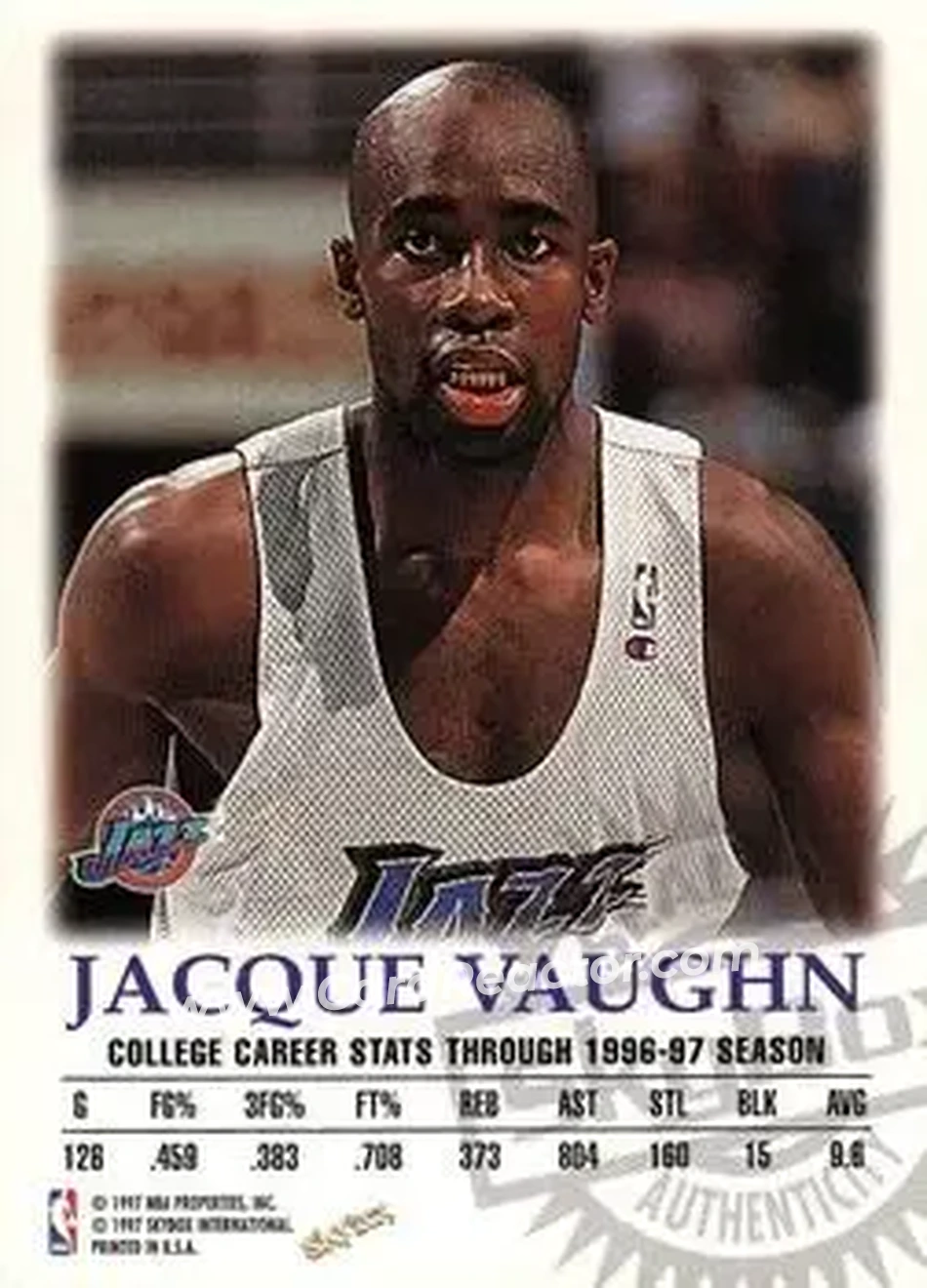 Back of Jacque Vaughn