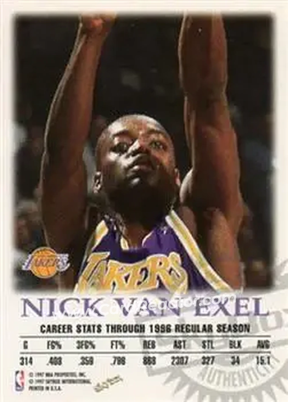 Back of Nick Van Exel