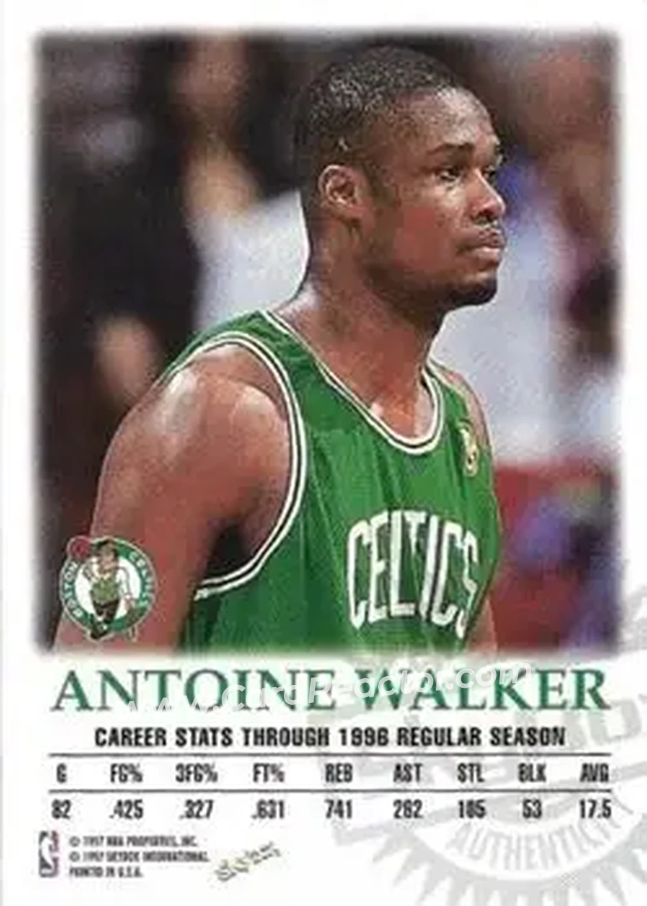 Back of Antoine Walker