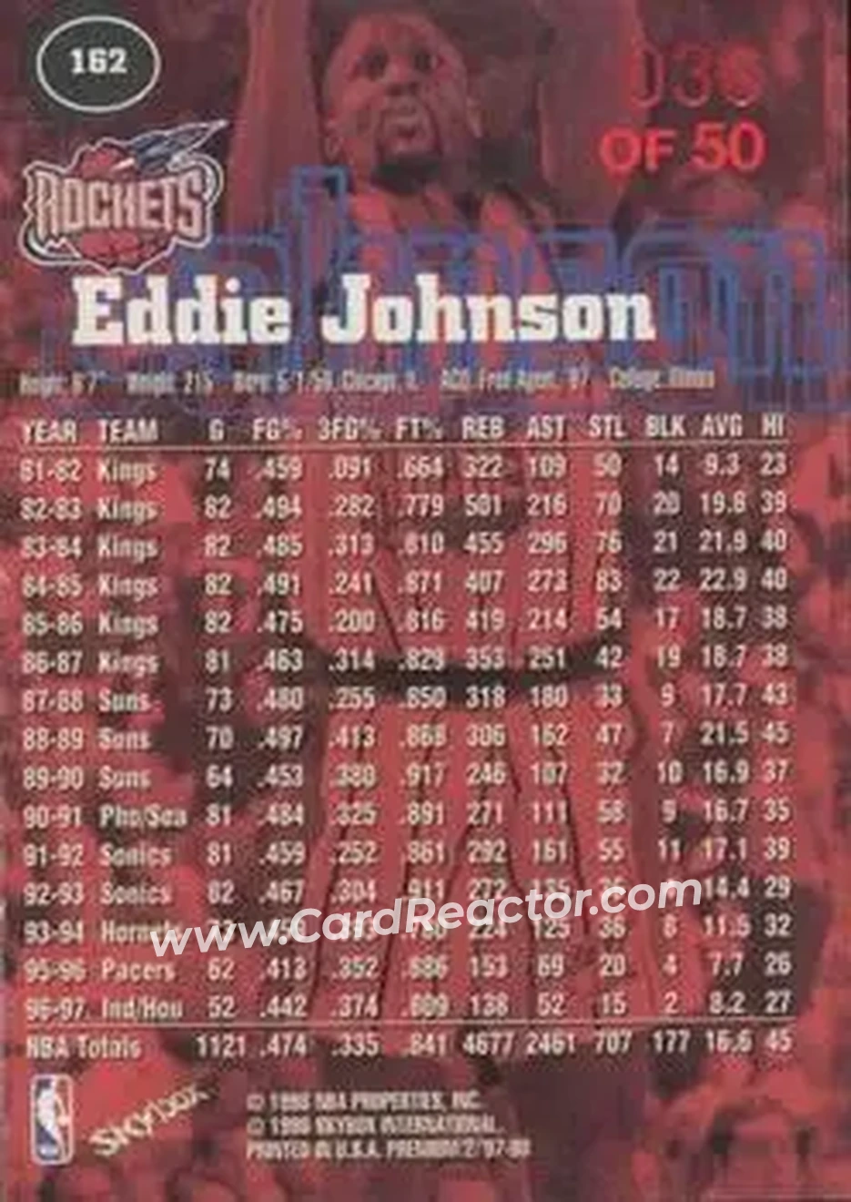 Back of Eddie Johnson