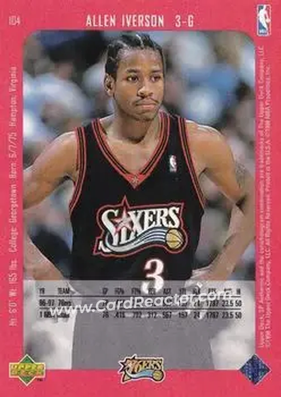 Back of Allen Iverson