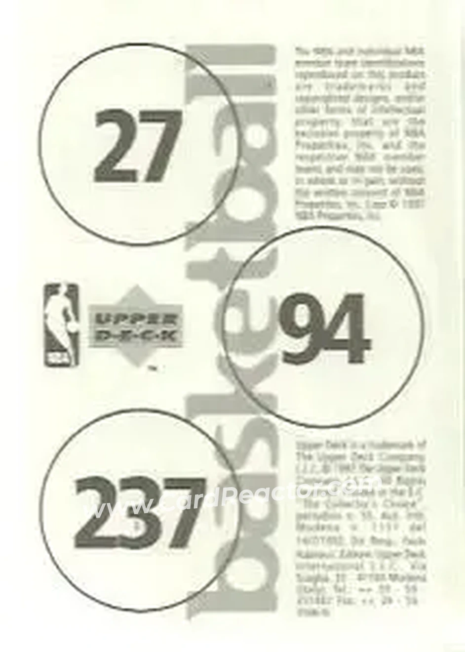 Back of Card #27