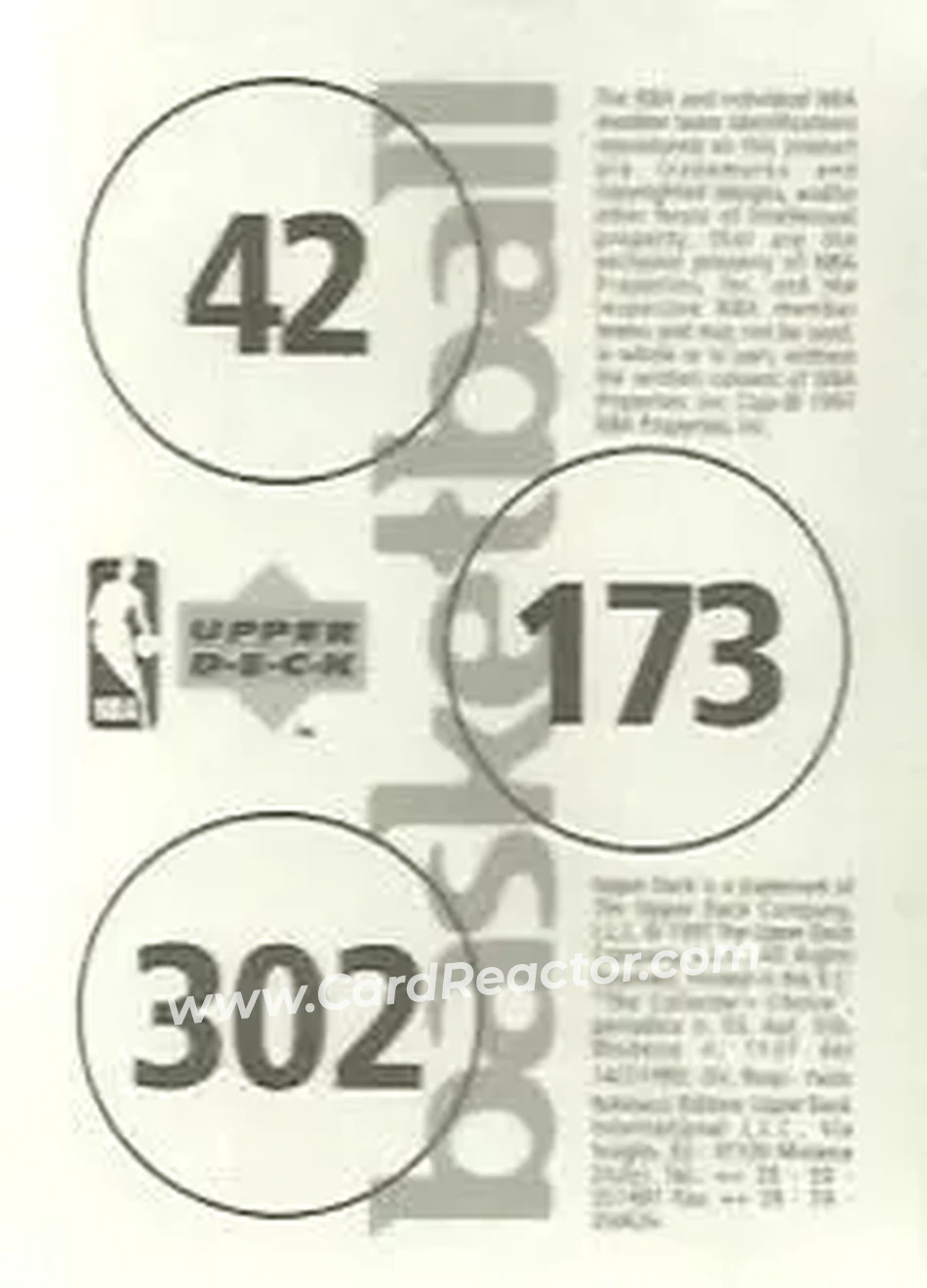 Back of Card #42