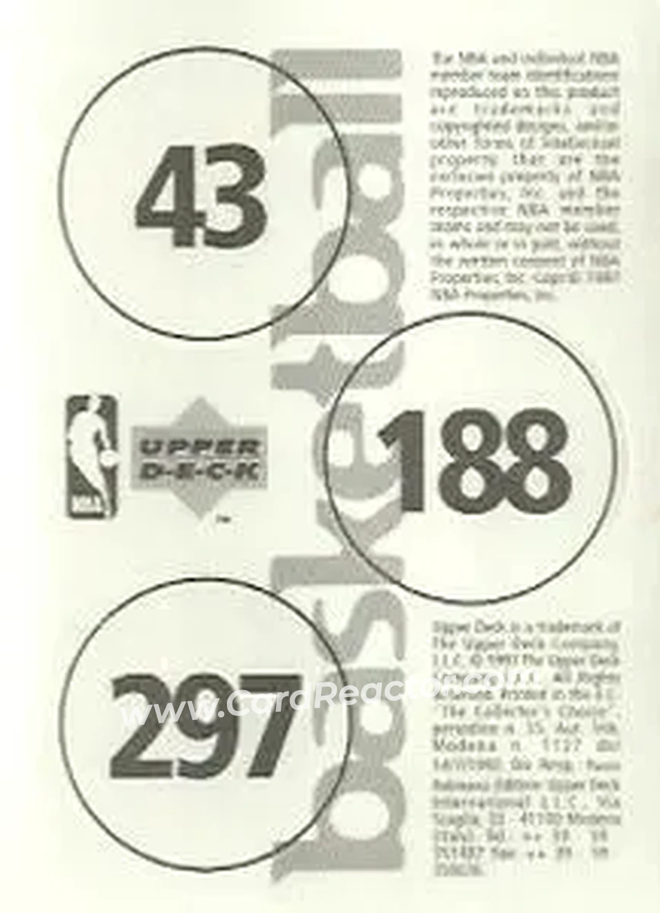 Back of Card #43