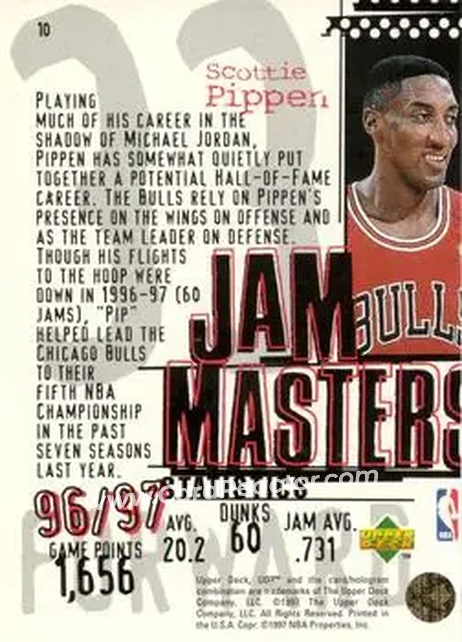 Back of Scottie Pippen