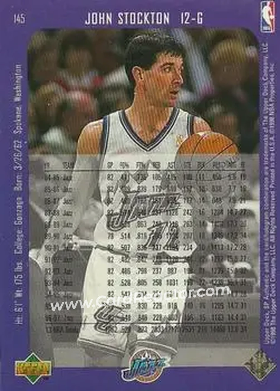 Back of John Stockton