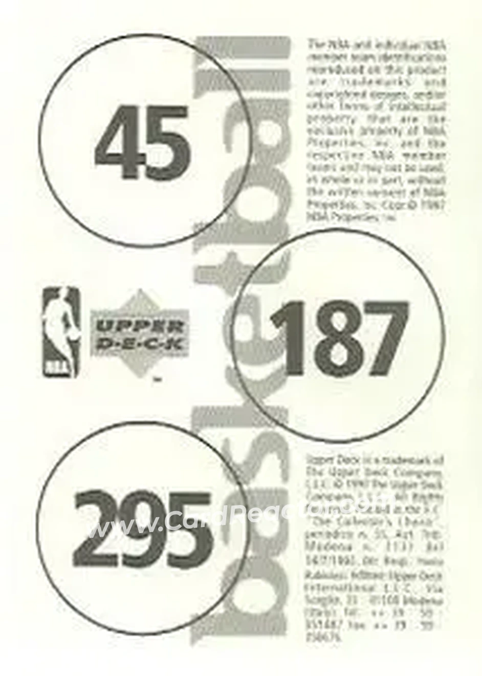 Back of Card #45
