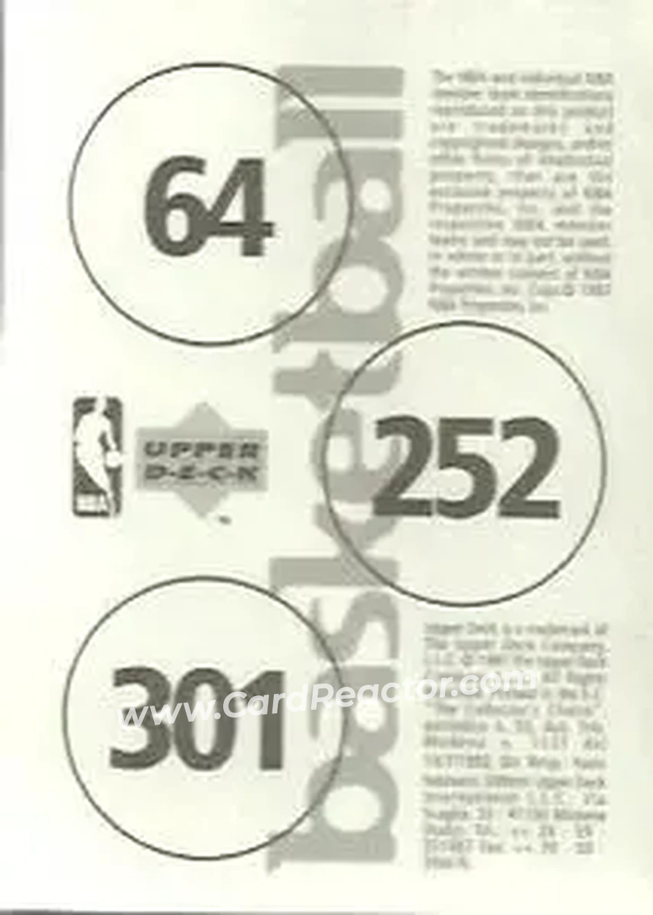 Back of Card #64