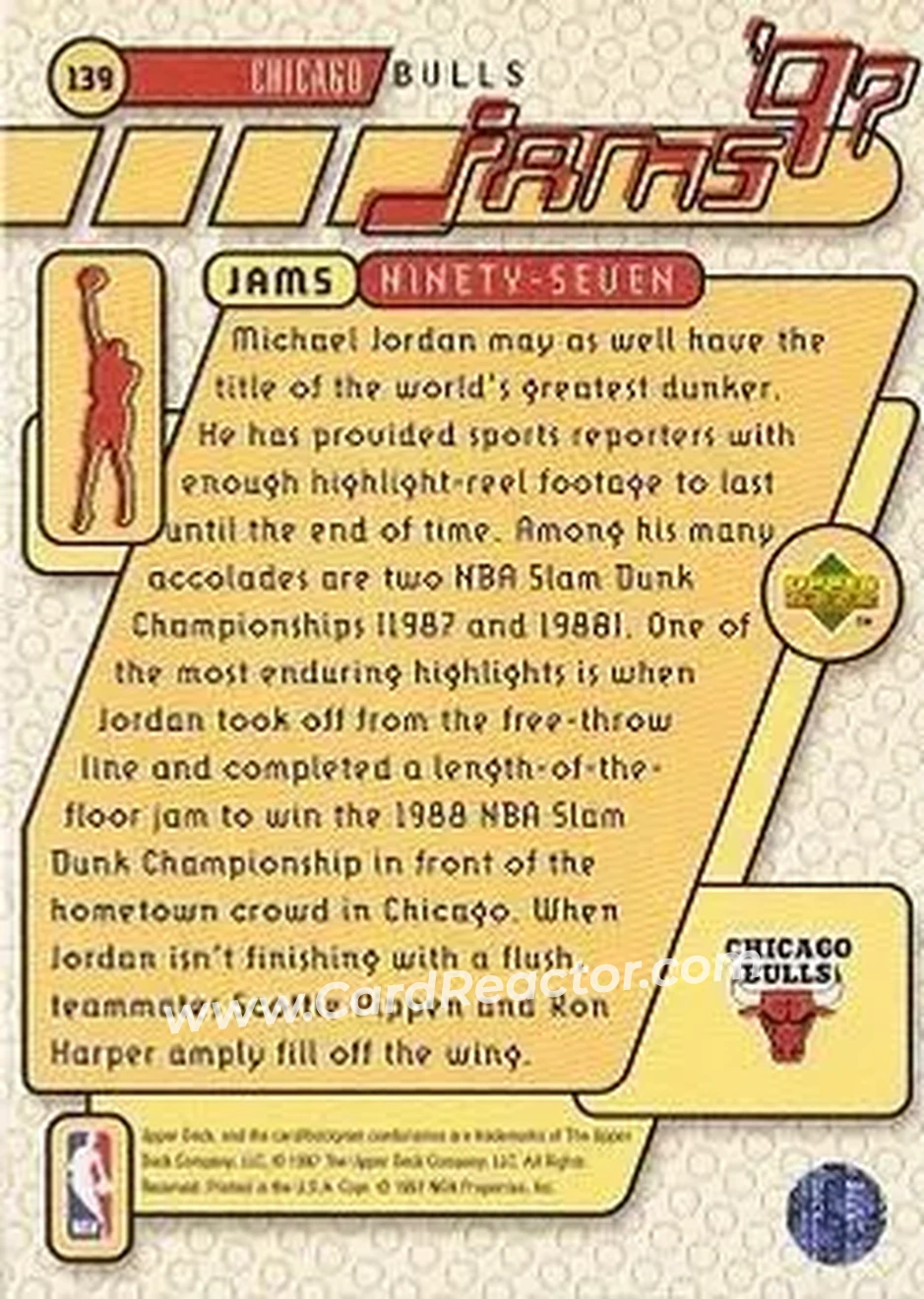 Back of Michael Jordan
