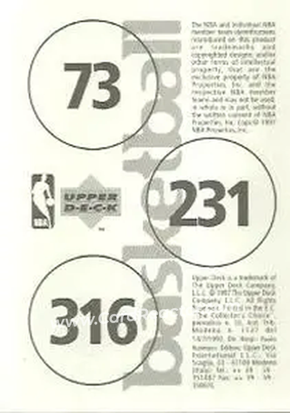 Back of Card #73