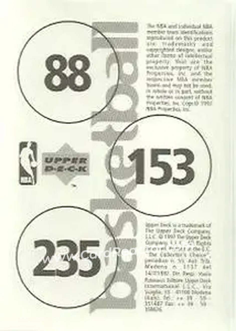Back of Card #88