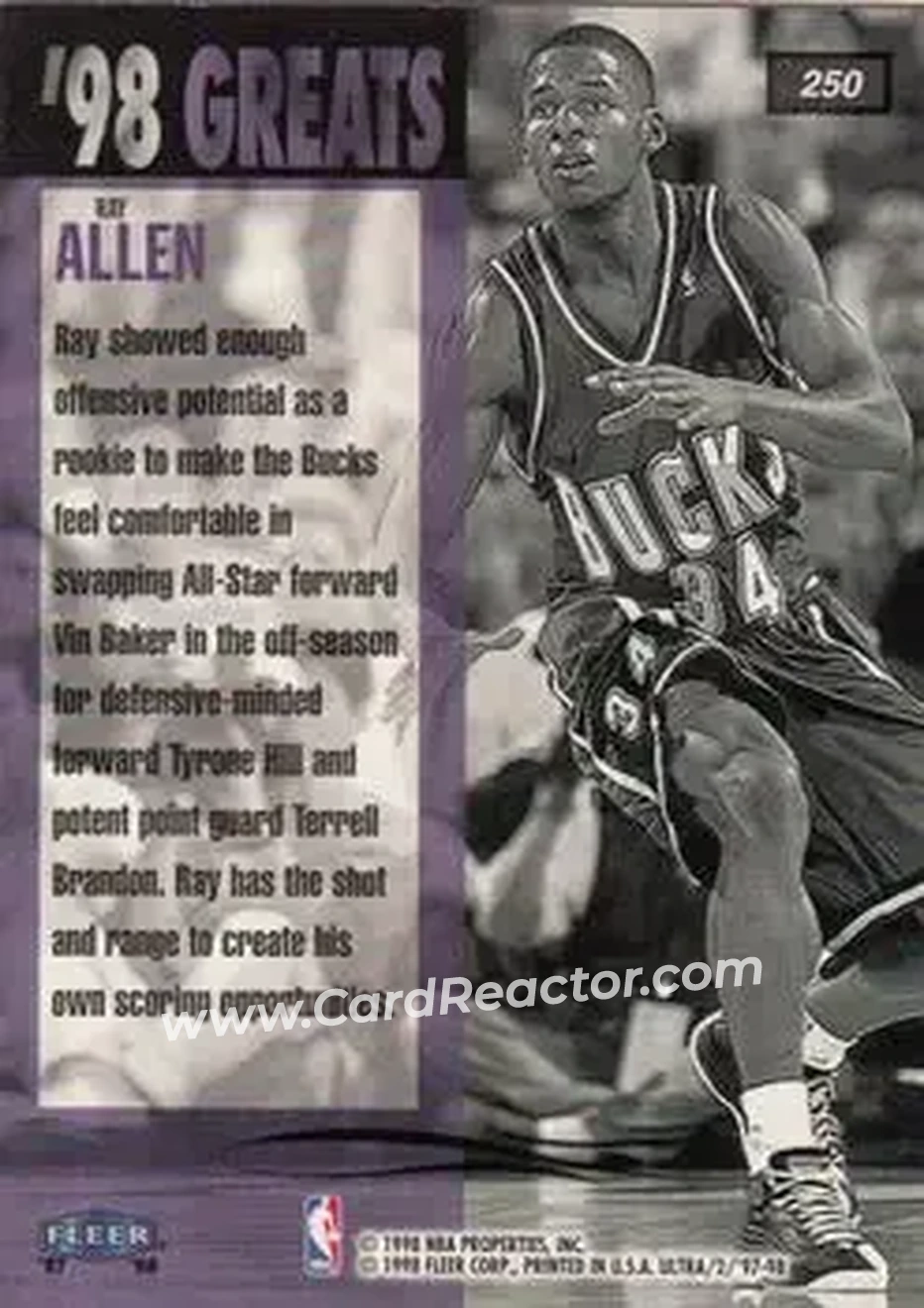 Back of Ray Allen