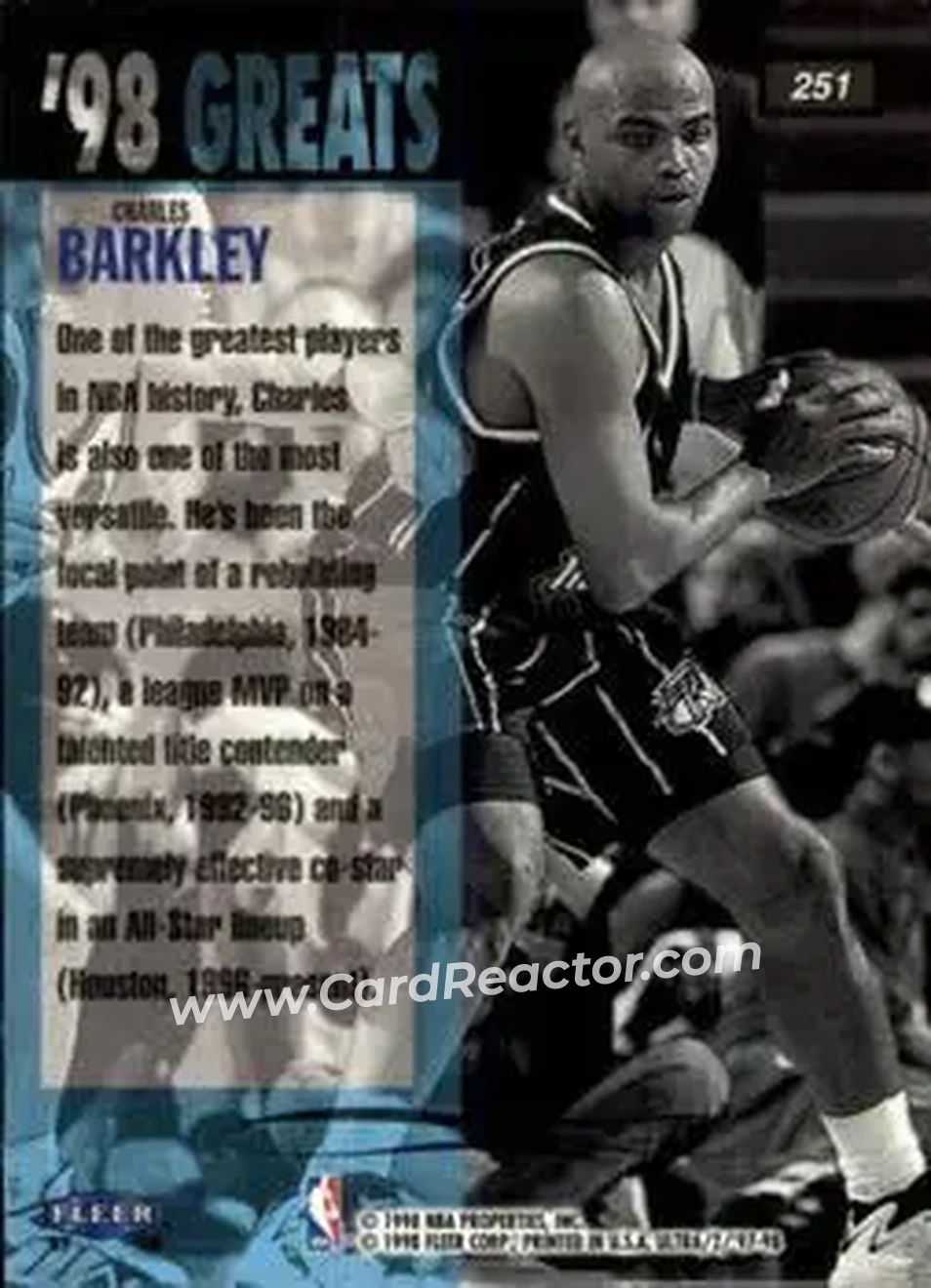 Back of Charles Barkley