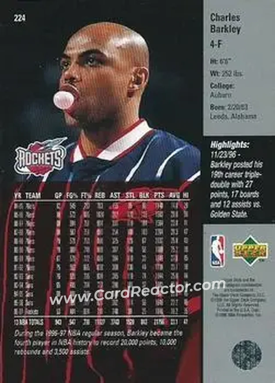 Back of Charles Barkley