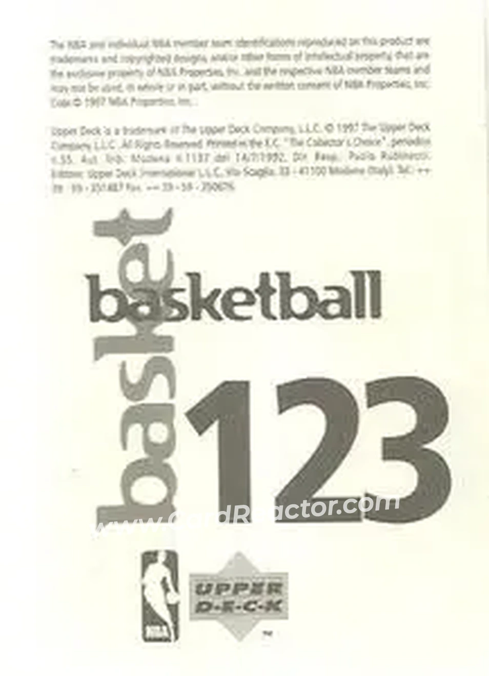 Back of David Robinson
