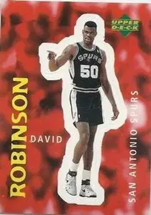1997-98 Upper Deck NBA Stickers (European) #123 David Robinson