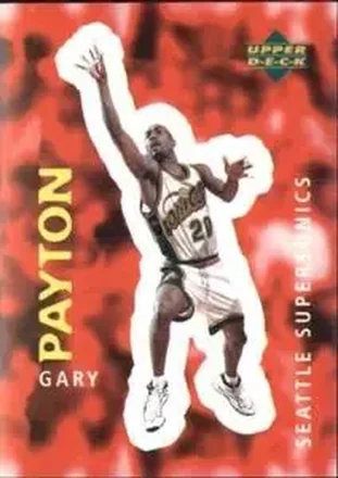 1997-98 Upper Deck NBA Stickers (European) #127 Gary Payton