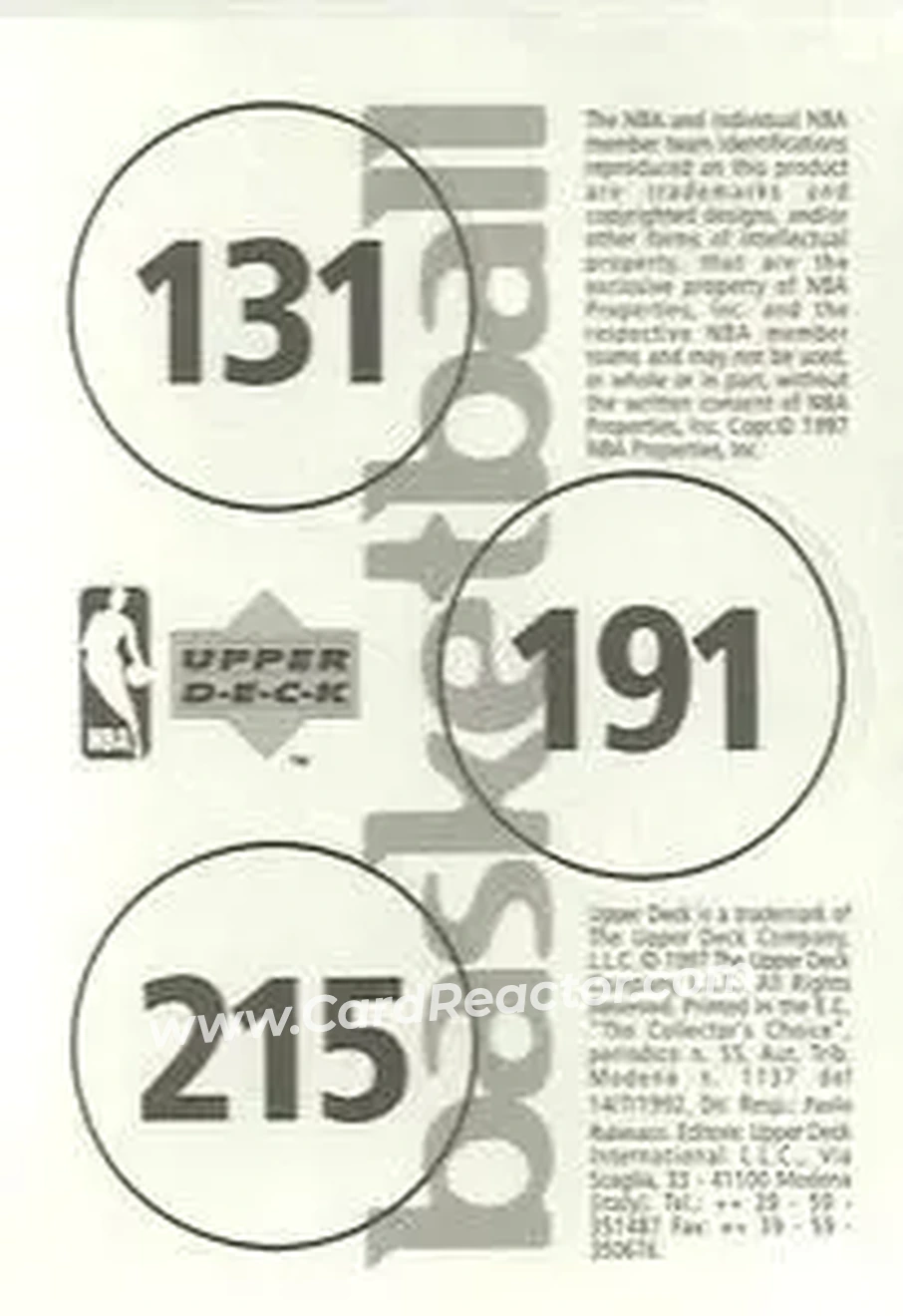 Back of Card #131