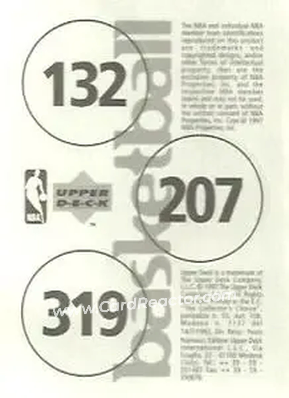 Back of Card #132