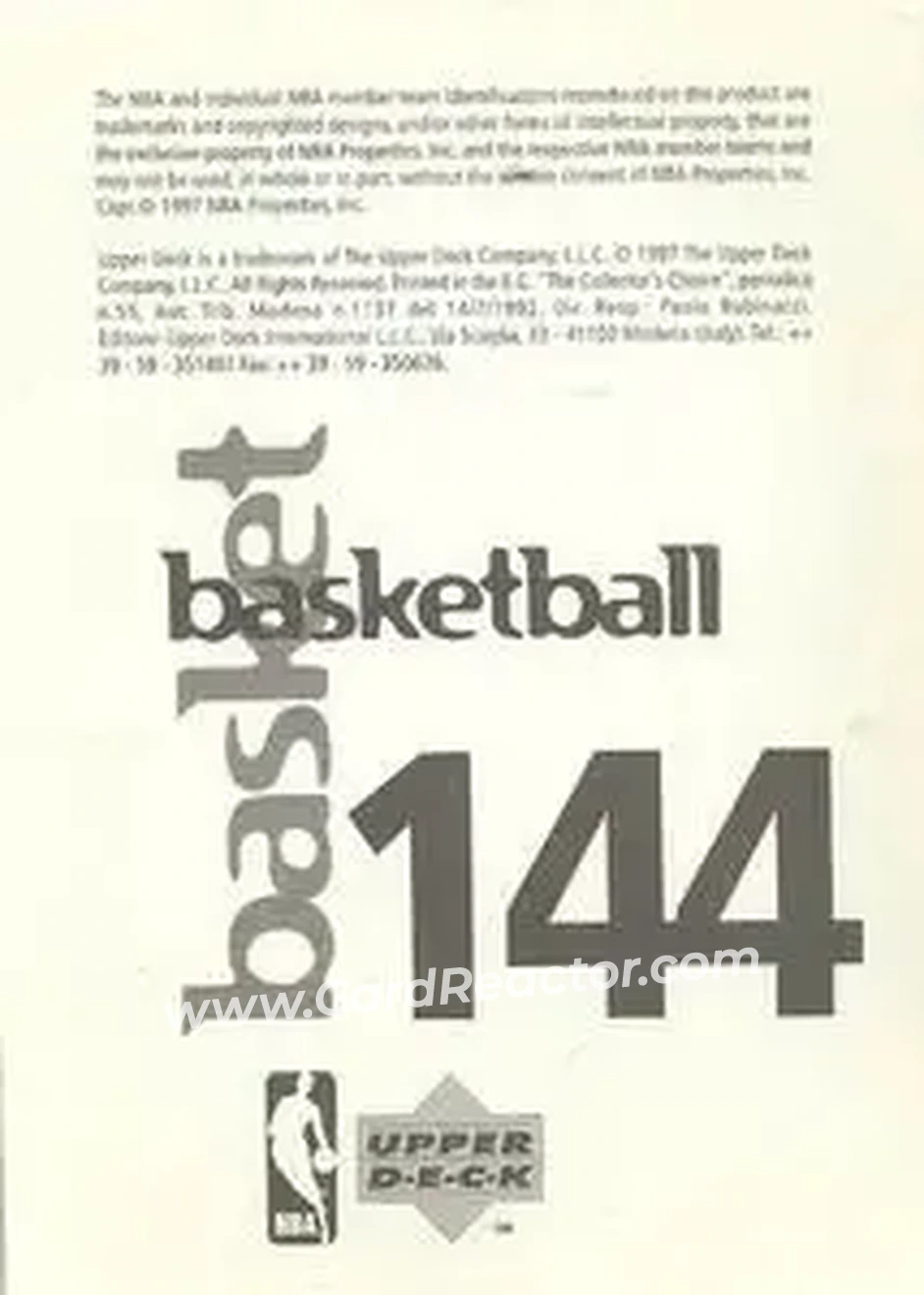 Back of John Stockton