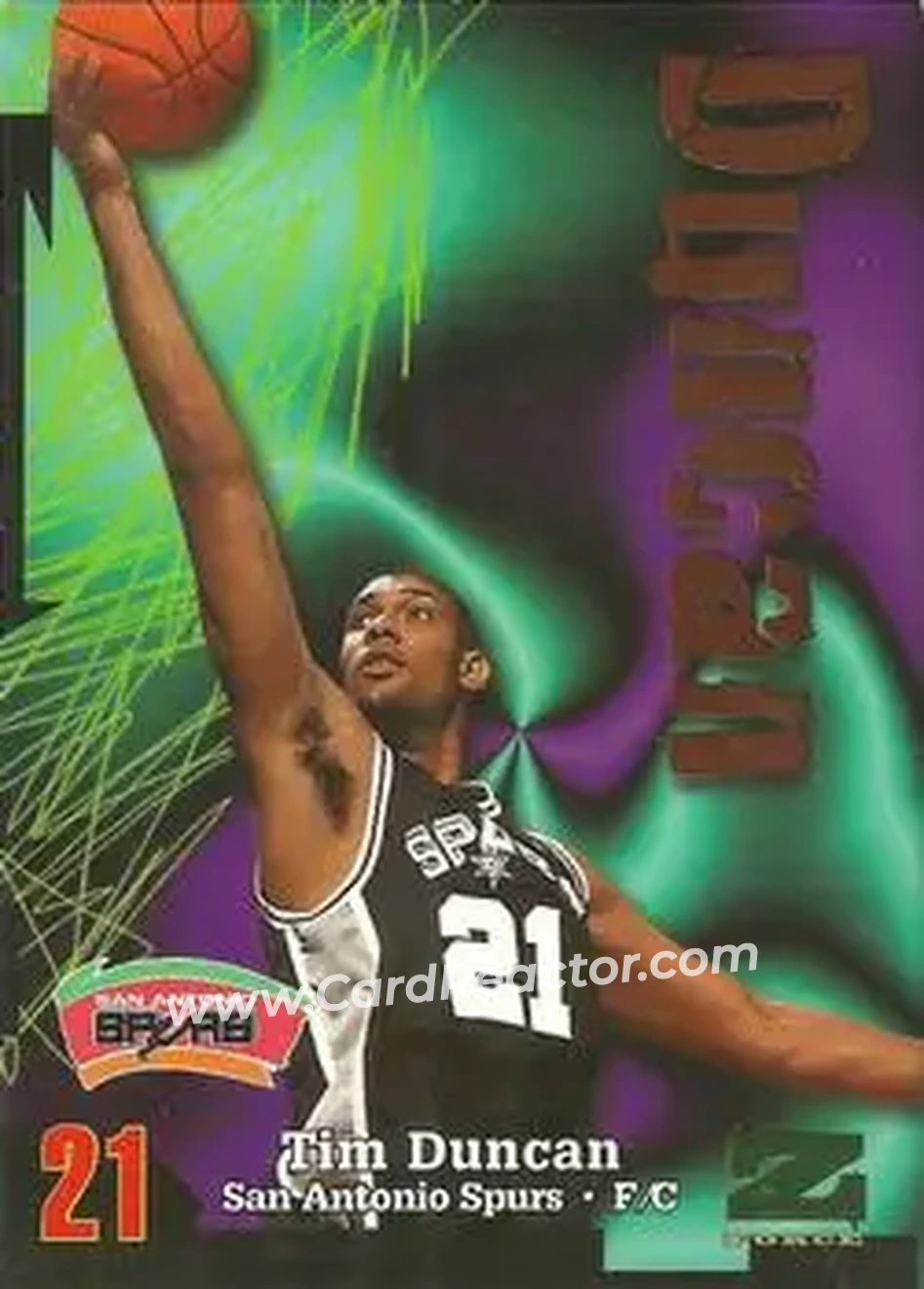 Front of Tim Duncan