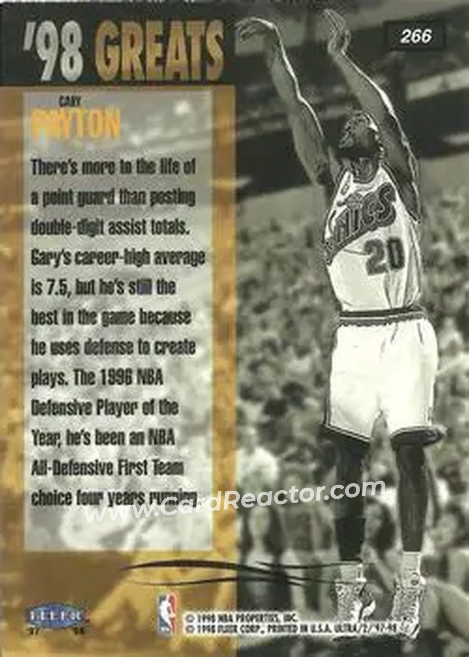 Back of Gary Payton