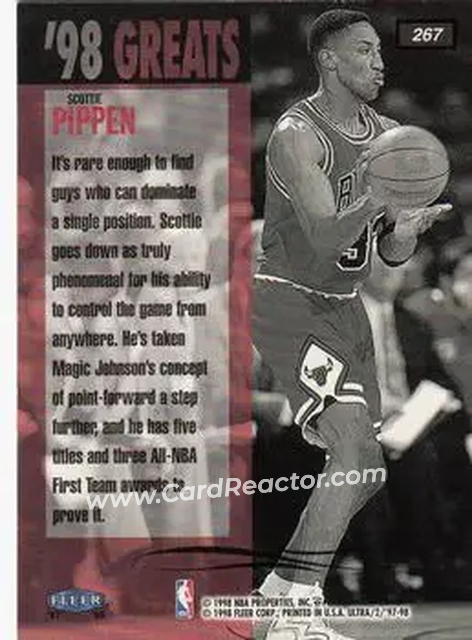 Back of Scottie Pippen