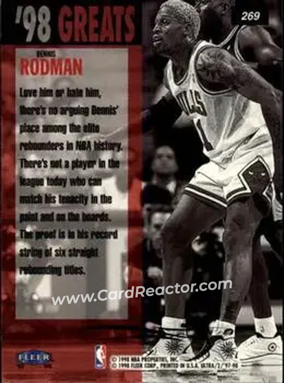Back of Dennis Rodman