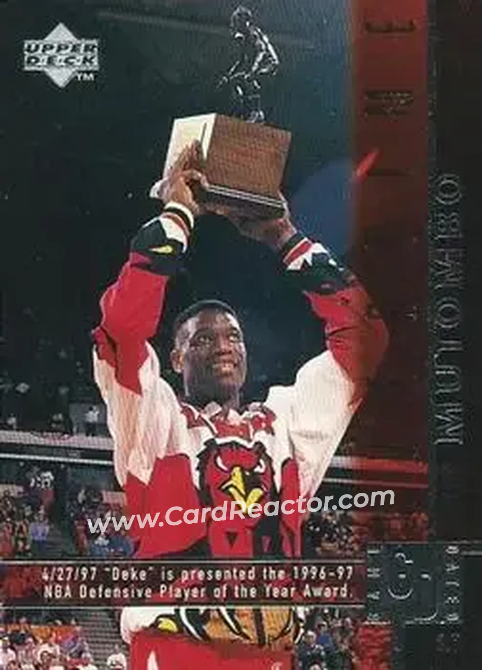Front of Dikembe Mutombo