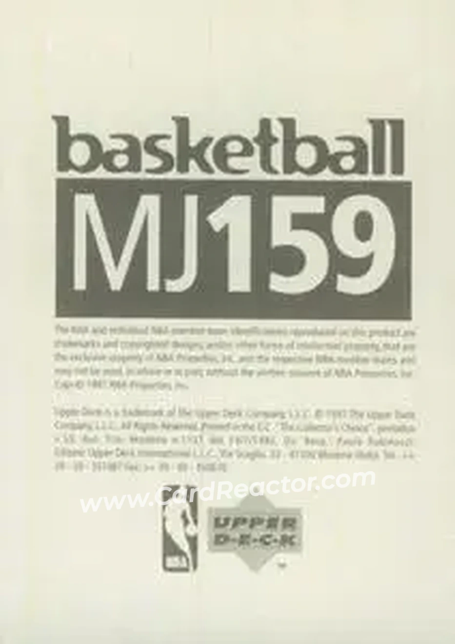 Back of Michael Jordan