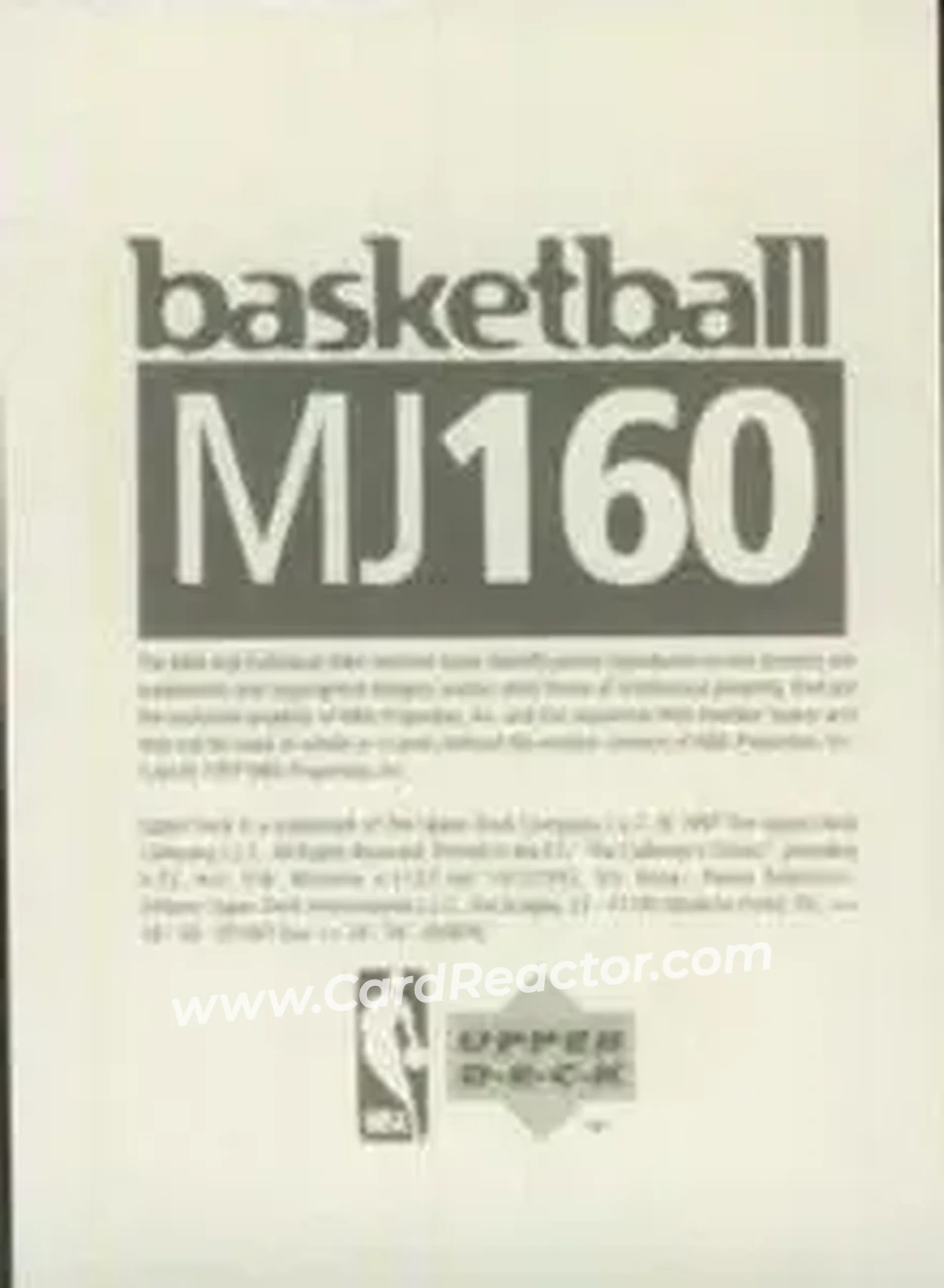 Back of Michael Jordan