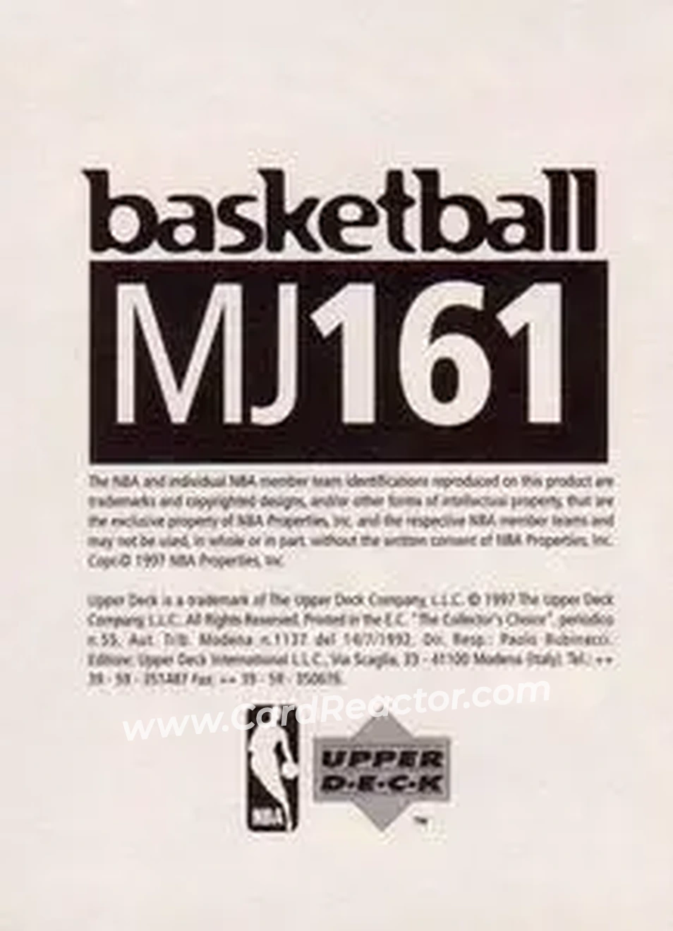Back of Michael Jordan