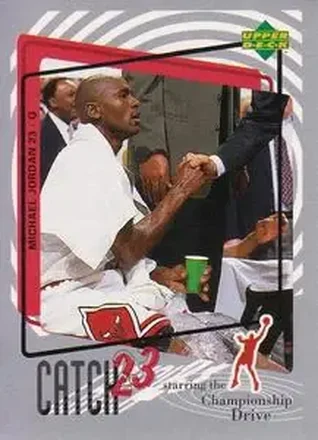 1997-98 Upper Deck NBA Stickers (European) #MJ161 Michael Jordan
