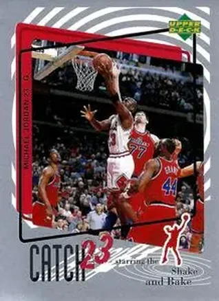 1997-98 Upper Deck NBA Stickers (European) #MJ165 Michael Jordan