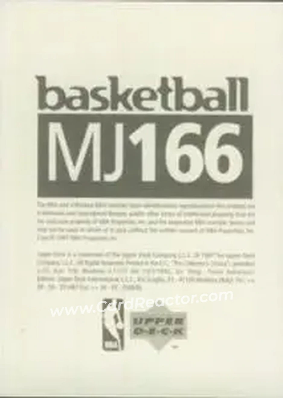 Back of Michael Jordan