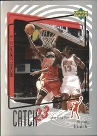 1997-98 Upper Deck NBA Stickers (European) #MJ166 Michael Jordan