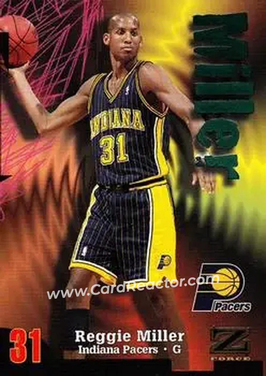 Front of Reggie Miller
