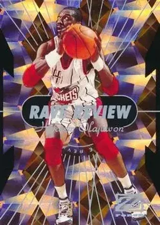 1997-98 SkyBox Z-Force - Rave Reviews #10 Hakeem Olajuwon