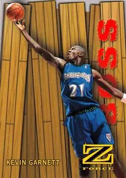 1997-98 SkyBox Z-Force - Boss #5 /B - Kevin Garnett - Minnesota Timberwolves - Front