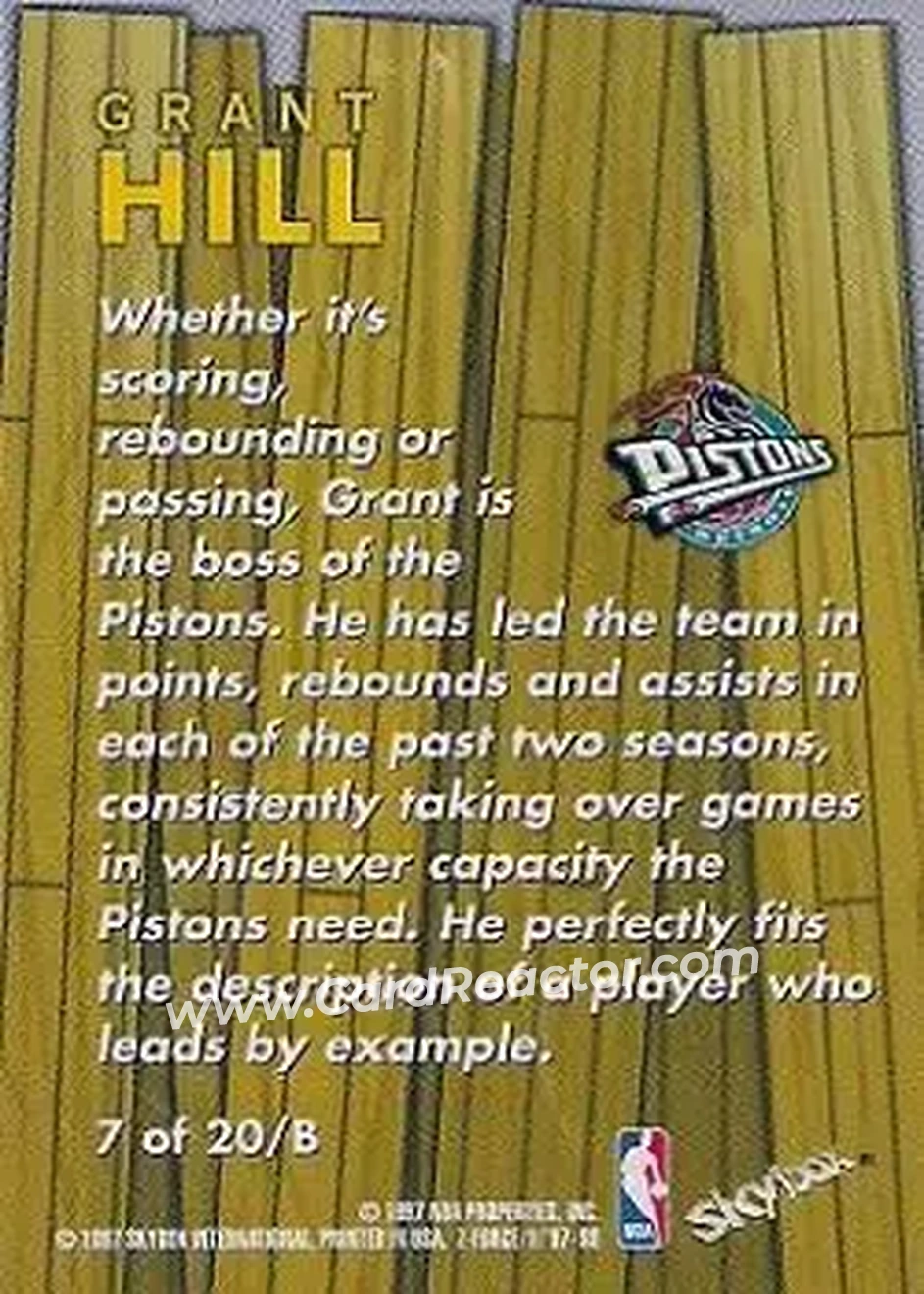 Back of Grant Hill